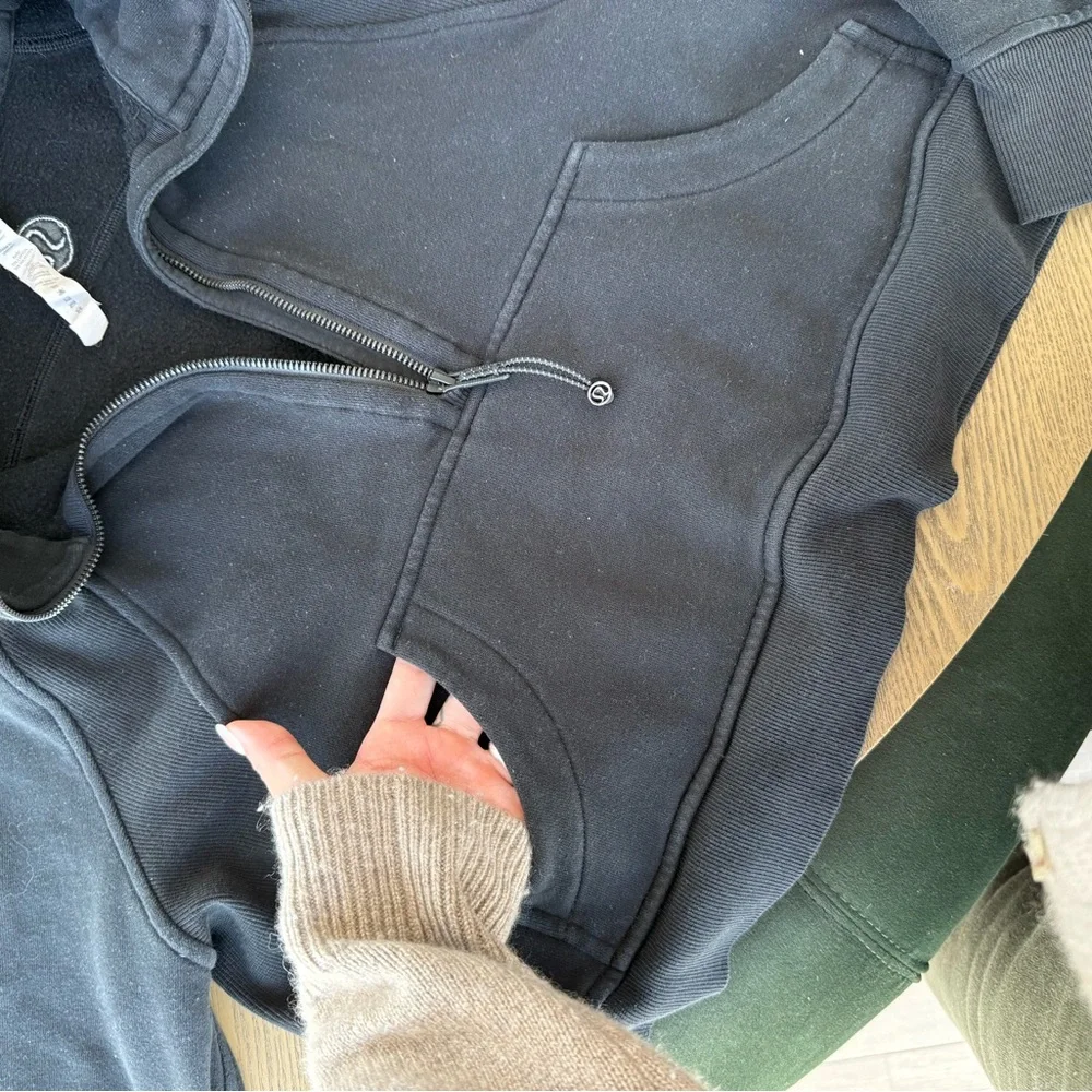 lululemon athletica womens Zip-Up Black Sweater - Picture 3 of 4